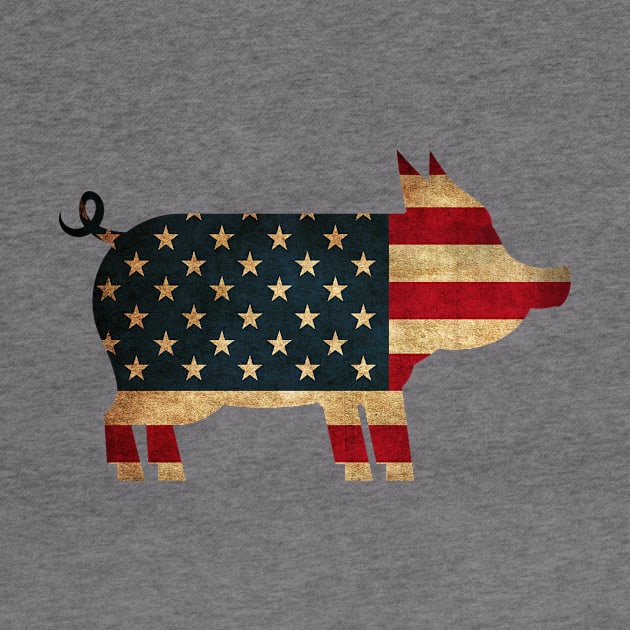 USA Independence Day - Pig 4th Of July Funny by chrizy1688